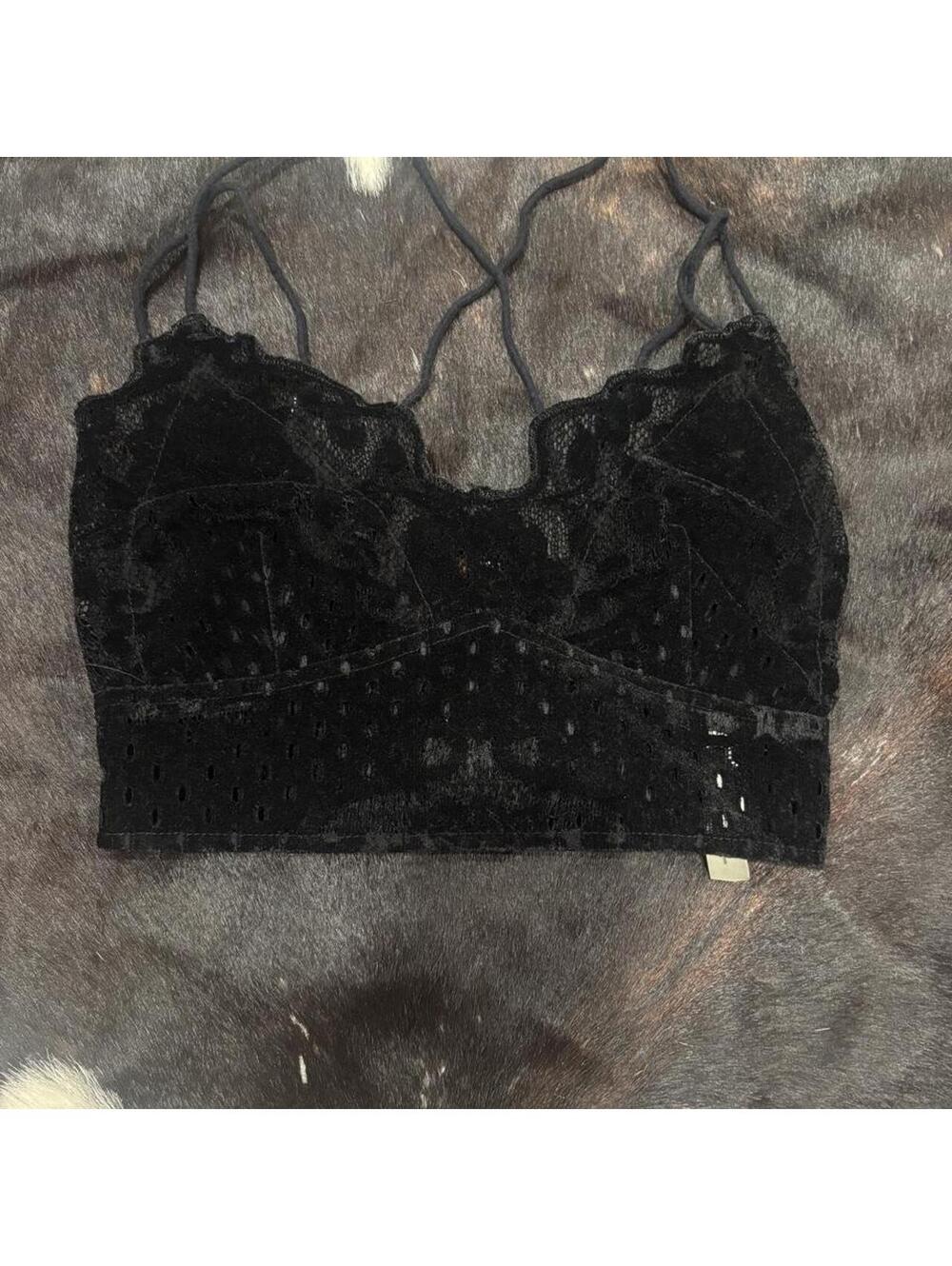 Free People Women's Black Bra